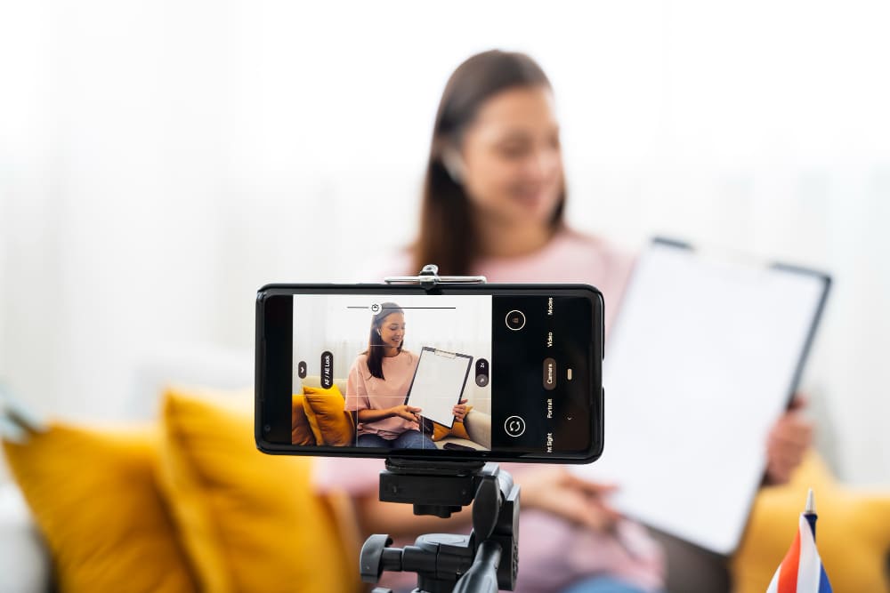 création de contenu avec un smartphone