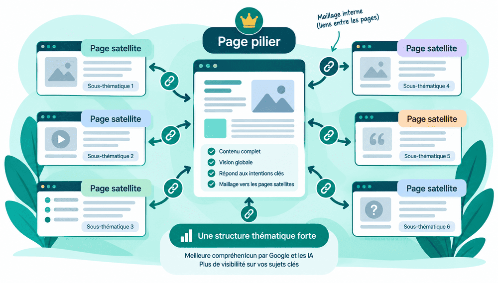 Structure page pilier et pages satellites
