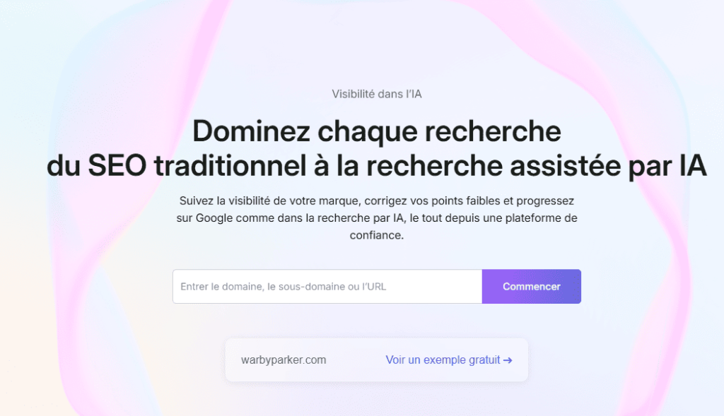 outil suivi de visibilité IA de Semrush